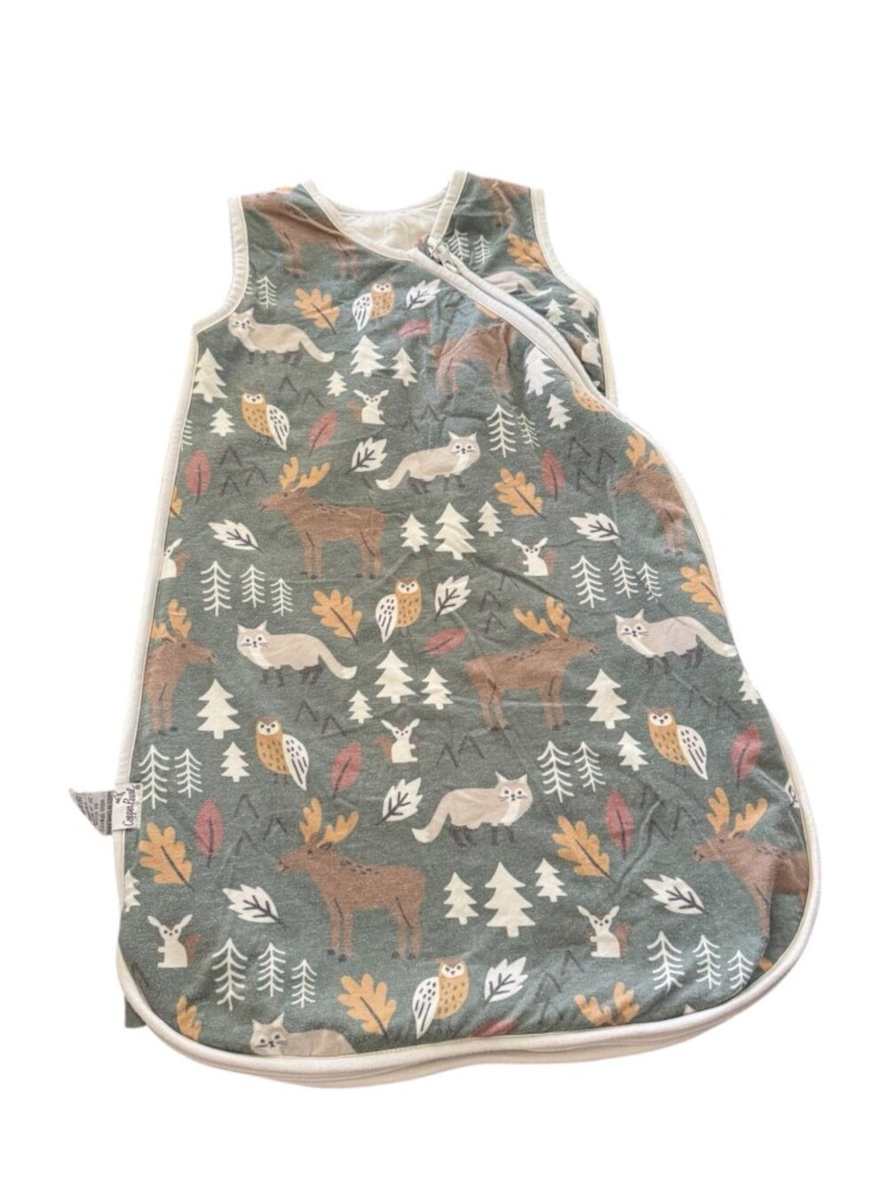 Copper Pearl Woodland Sleep Sack 0-6 Months Deer Fox Owl Rayon Wearable B